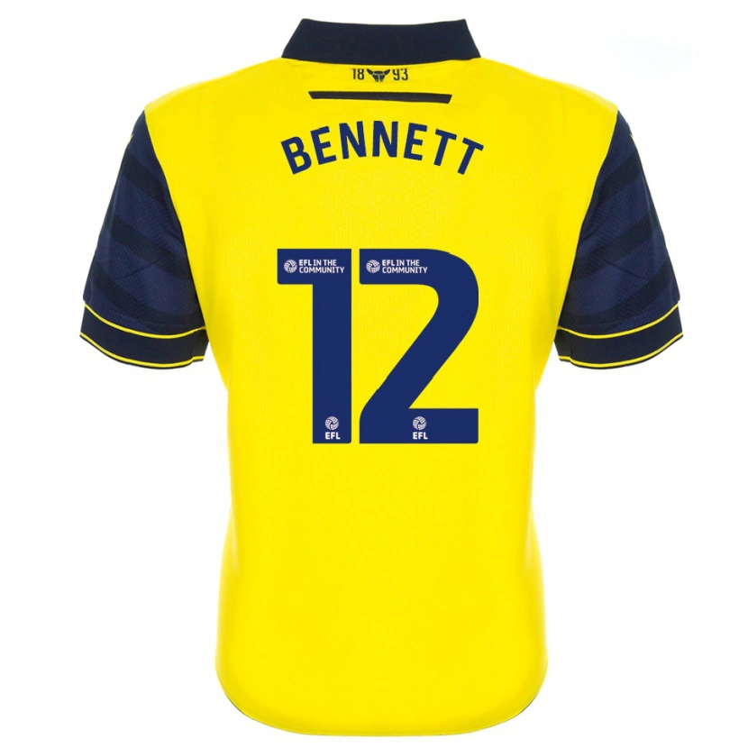 Danxen Damen Joe Bennett #12 Gelb Marine Heimtrikot Trikot 2025/26 T-Shirt