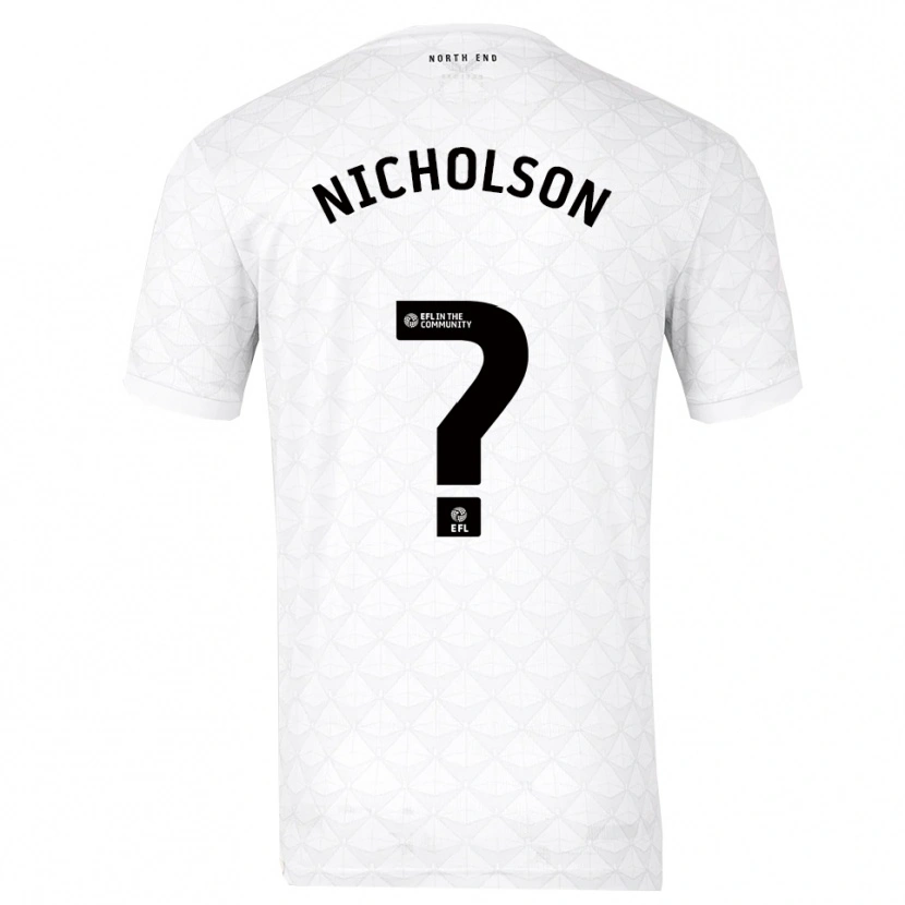 Danxen Damen Joseph Nicholson #0 Weiß Rot Heimtrikot Trikot 2025/26 T-Shirt