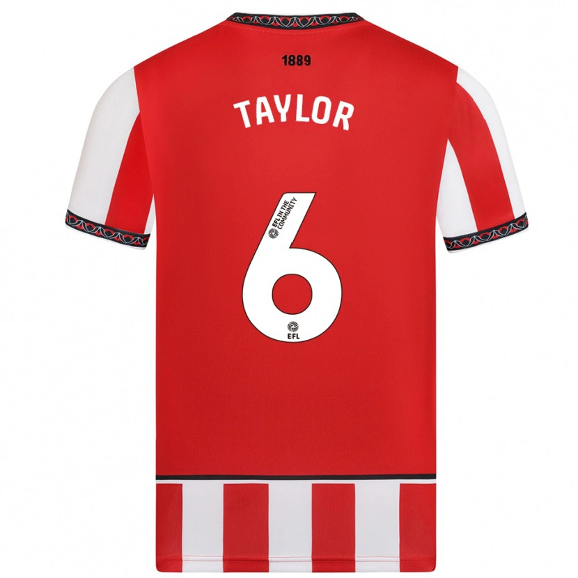 Danxen Damen Emma Taylor #6 Rot Weiß Heimtrikot Trikot 2025/26 T-Shirt