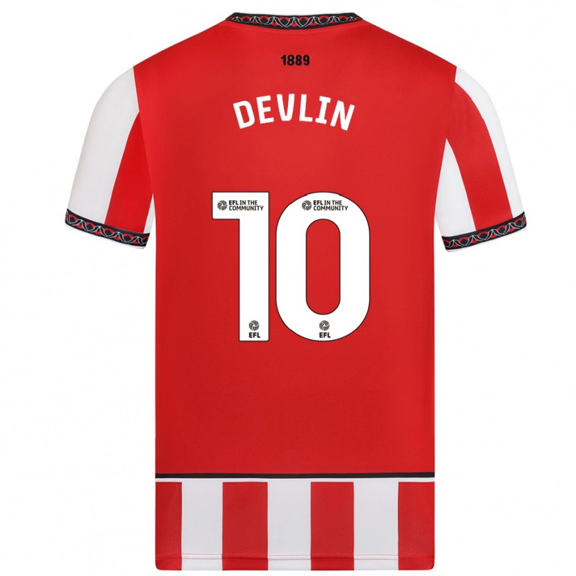 Danxen Damen Charlie Devlin #10 Rot Weiß Heimtrikot Trikot 2025/26 T-Shirt