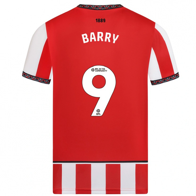 Danxen Damen Louie Barry #9 Rot Weiß Heimtrikot Trikot 2025/26 T-Shirt