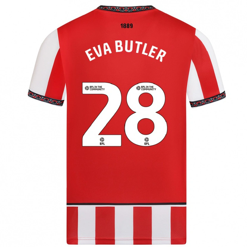 Danxen Damen Eva Butler #28 Rot Weiß Heimtrikot Trikot 2025/26 T-Shirt