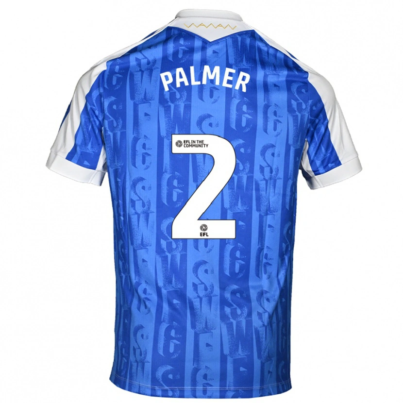 Danxen Damen Liam Palmer #2 Blau Weiß Heimtrikot Trikot 2025/26 T-Shirt