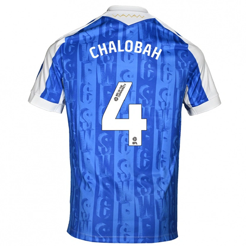 Danxen Damen Nathaniel Chalobah #4 Blau Weiß Heimtrikot Trikot 2025/26 T-Shirt