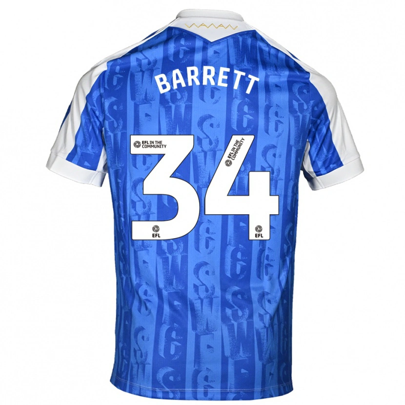 Danxen Damen Killian Barrett #34 Blau Weiß Heimtrikot Trikot 2025/26 T-Shirt