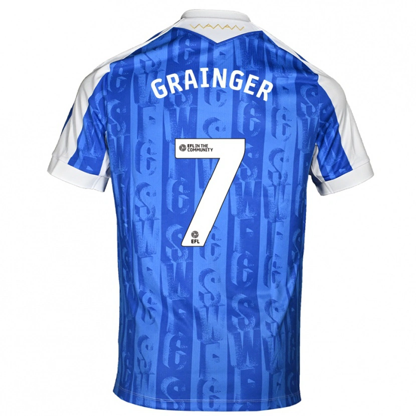 Danxen Damen William Grainger #7 Blau Weiß Heimtrikot Trikot 2025/26 T-Shirt