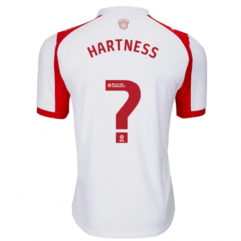 Danxen Damen Ethan Hartness #0 Weiß Rot Heimtrikot Trikot 2025/26 T-Shirt
