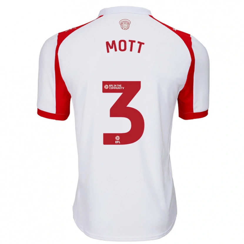 Danxen Damen Millicent Mott #3 Weiß Rot Heimtrikot Trikot 2025/26 T-Shirt