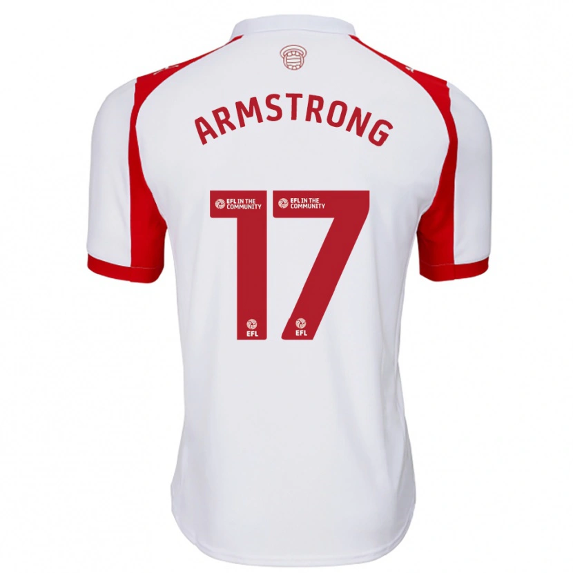 Danxen Damen Stuart Armstrong #17 Weiß Rot Heimtrikot Trikot 2025/26 T-Shirt