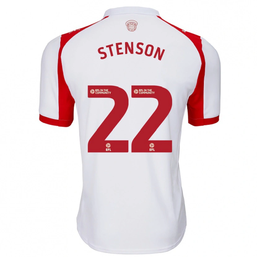 Danxen Damen Fran Stenson #22 Weiß Rot Heimtrikot Trikot 2025/26 T-Shirt