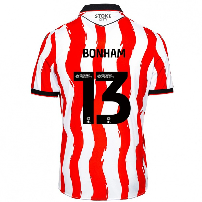 Danxen Damen Jack Bonham #13 Weiß Rot Heimtrikot Trikot 2025/26 T-Shirt