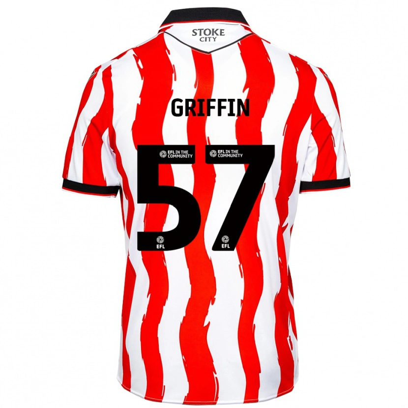 Danxen Damen Jake Griffin #57 Weiß Rot Heimtrikot Trikot 2025/26 T-Shirt