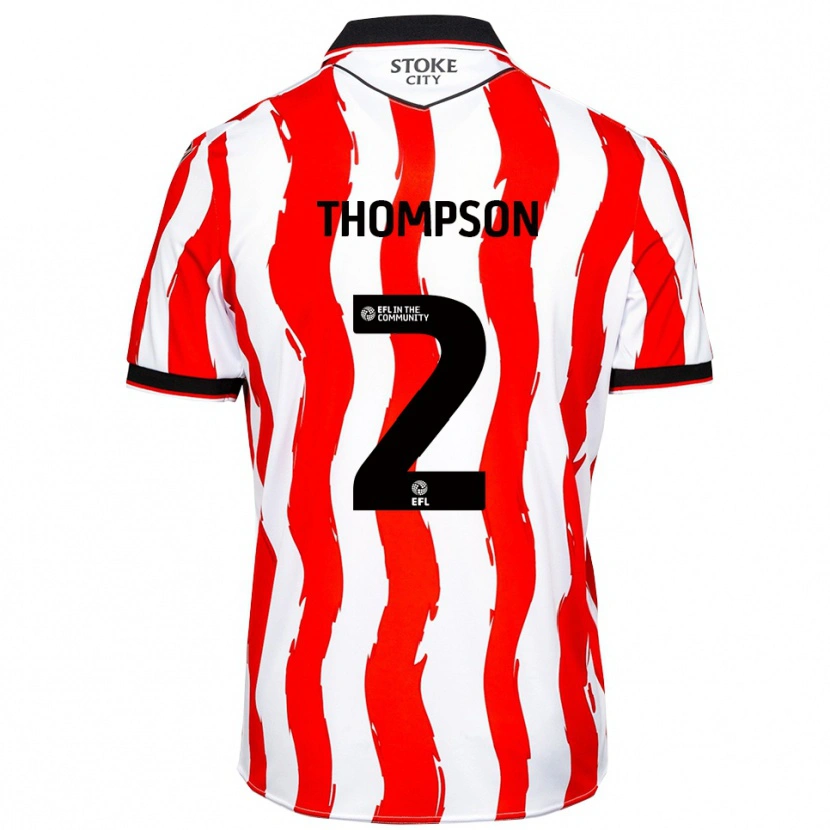 Danxen Damen Sophie Thompson #2 Weiß Rot Heimtrikot Trikot 2025/26 T-Shirt