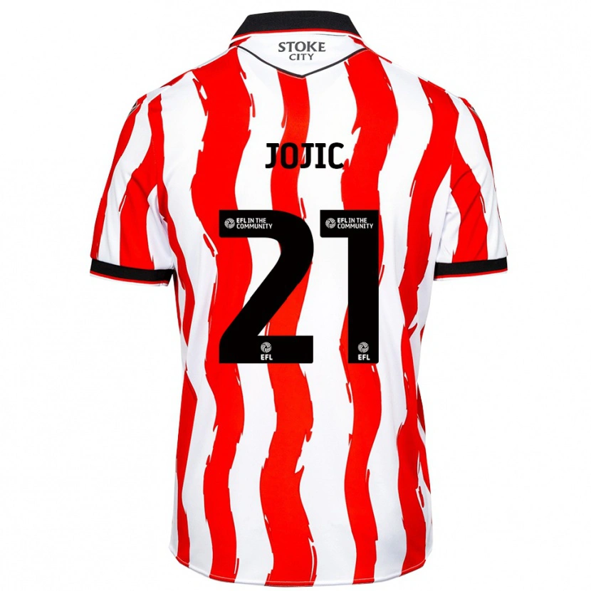 Danxen Damen Nikola Jojic #21 Weiß Rot Heimtrikot Trikot 2025/26 T-Shirt
