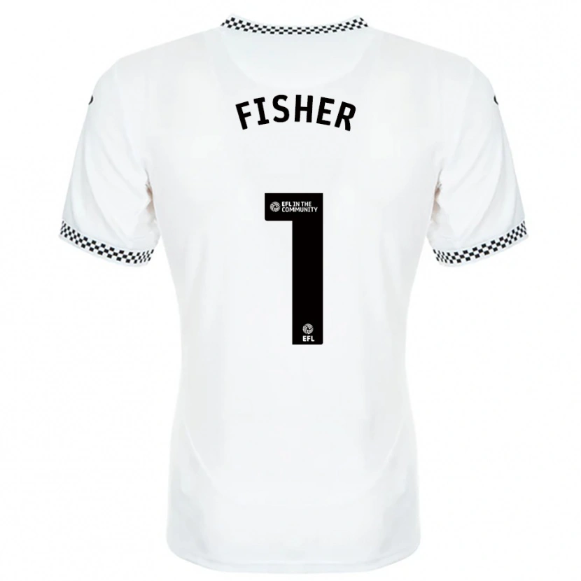 Danxen Damen Andy Fisher #1 Weiß Orange Heimtrikot Trikot 2025/26 T-Shirt