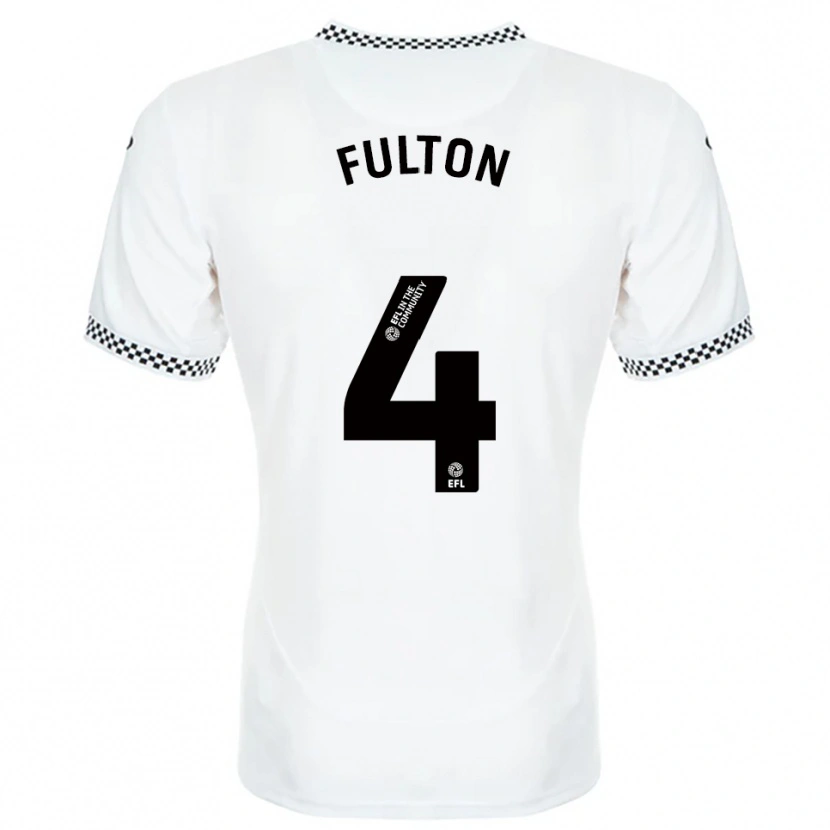 Danxen Damen Jay Fulton #4 Weiß Orange Heimtrikot Trikot 2025/26 T-Shirt
