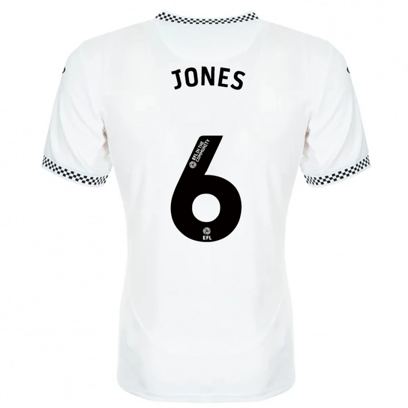 Danxen Damen Iestyn Jones #6 Weiß Orange Heimtrikot Trikot 2025/26 T-Shirt