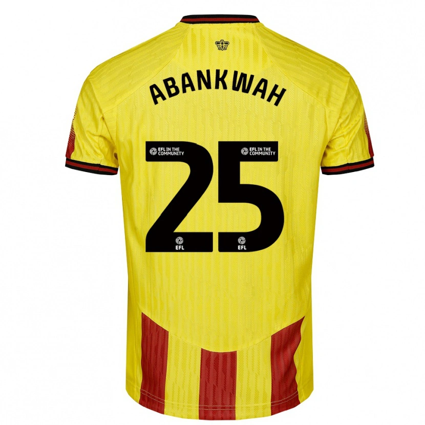 Danxen Damen James Abankwah #25 Gelb Rot Heimtrikot Trikot 2025/26 T-Shirt