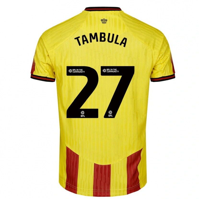 Danxen Damen Chloe Tambula #27 Gelb Rot Heimtrikot Trikot 2025/26 T-Shirt
