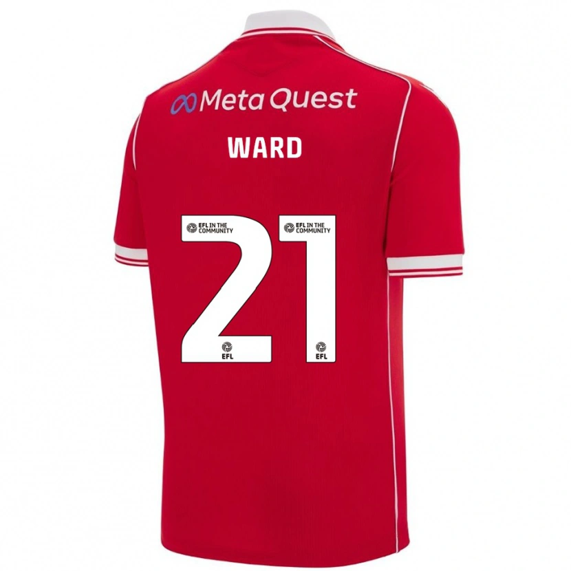 Danxen Damen Danny Ward #21 Rot Weiß Heimtrikot Trikot 2025/26 T-Shirt