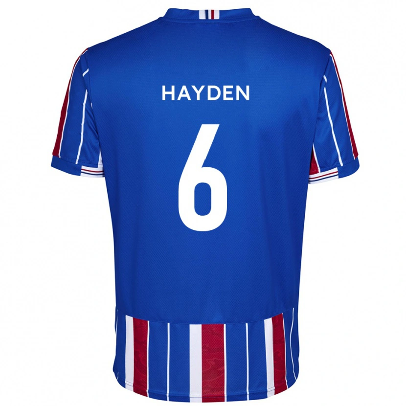 Danxen Damen Aaron Hayden #6 Blau Rot Weiß Heimtrikot Trikot 2025/26 T-Shirt