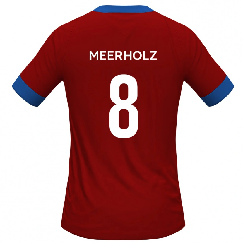 Danxen Damen Jed Meerholz #8 Rot Blau Heimtrikot Trikot 2025/26 T-Shirt