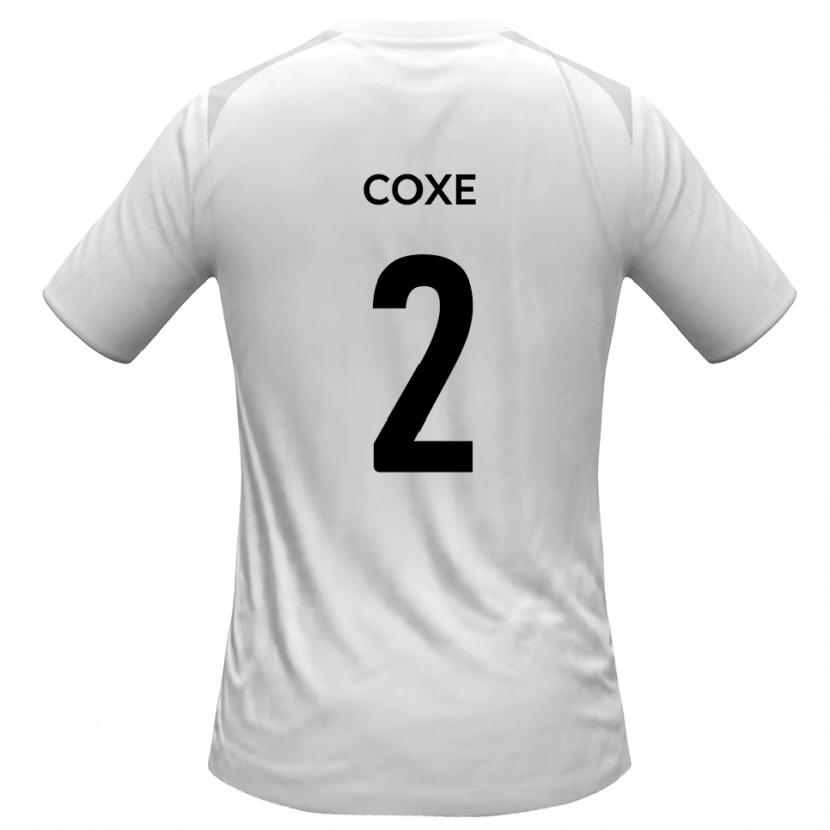 Danxen Damen Cameron Coxe #2 Weiß Grau Heimtrikot Trikot 2025/26 T-Shirt