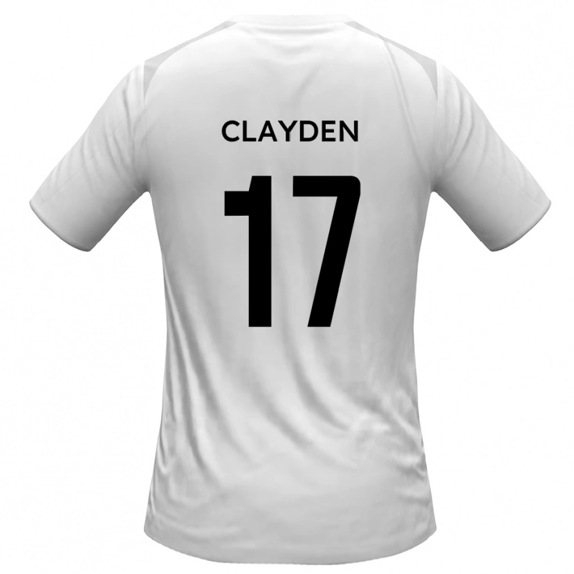 Danxen Damen Charles Clayden #17 Weiß Grau Heimtrikot Trikot 2025/26 T-Shirt