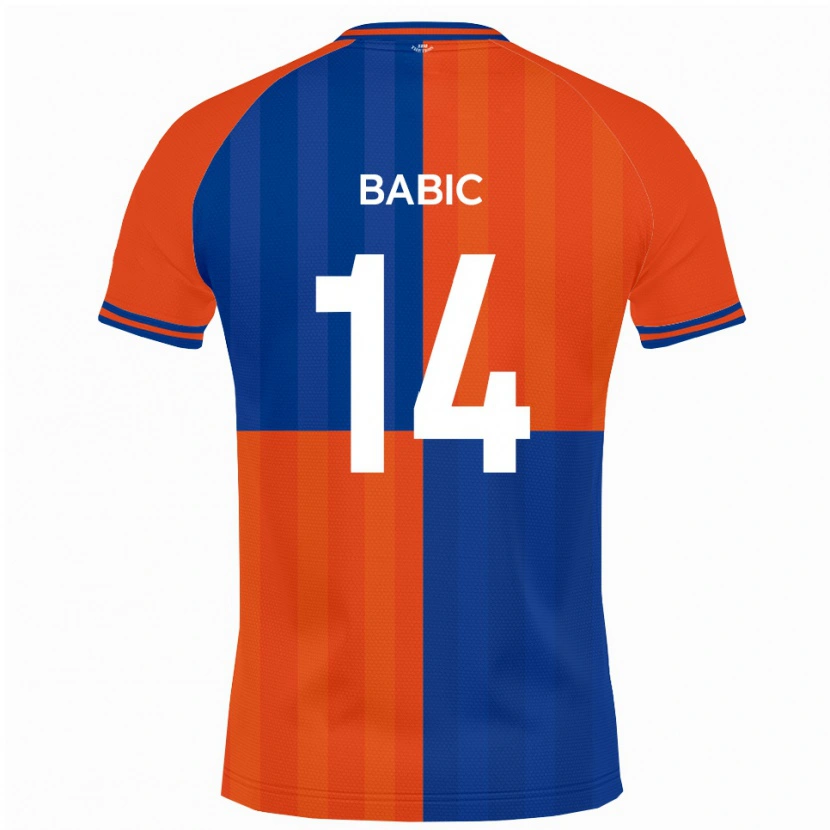Danxen Damen Goran Babic #14 Orange Königsblau Heimtrikot Trikot 2025/26 T-Shirt
