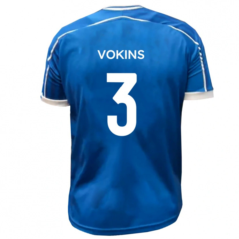 Danxen Damen Jake Vokins #3 Blau Weiß Heimtrikot Trikot 2025/26 T-Shirt