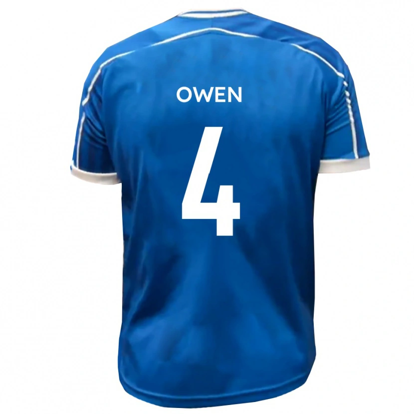 Danxen Damen Nathaniel Owen #4 Blau Weiß Heimtrikot Trikot 2025/26 T-Shirt