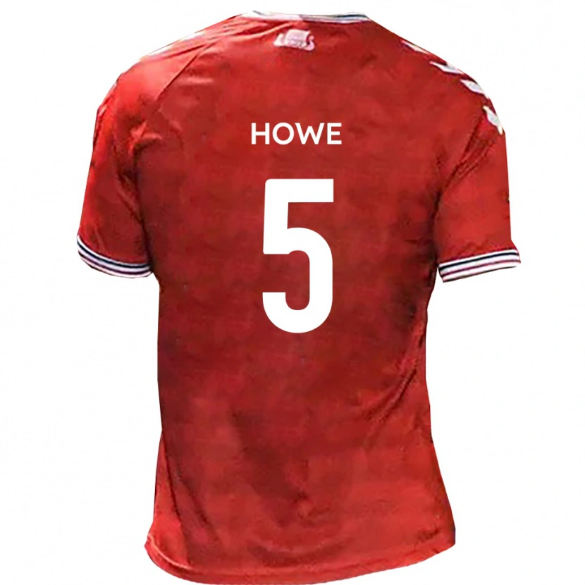 Danxen Damen Callum Howe #5 Rot Weiß Heimtrikot Trikot 2025/26 T-Shirt