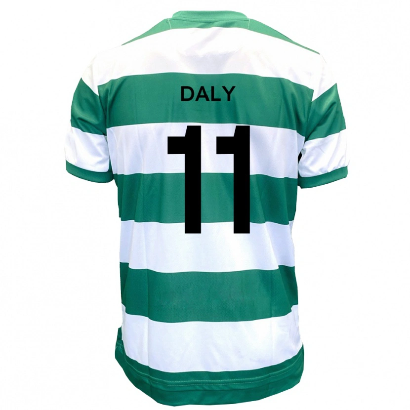 Danxen Damen James Daly #11 Grün Weiß Heimtrikot Trikot 2025/26 T-Shirt