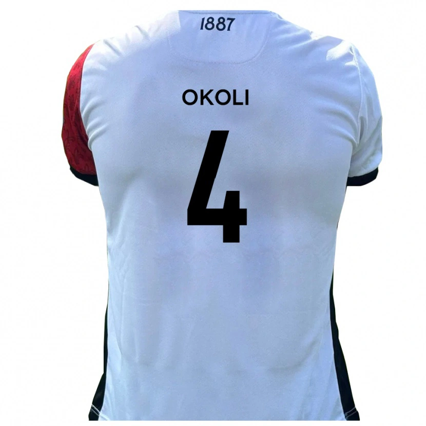 Danxen Damen Chinwike Okoli #4 Rot Weiß Heimtrikot Trikot 2025/26 T-Shirt