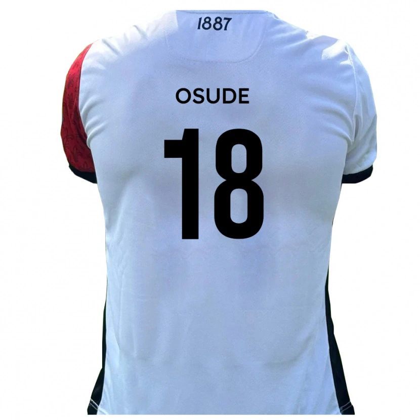 Danxen Damen Joshua Osude #18 Rot Weiß Heimtrikot Trikot 2025/26 T-Shirt