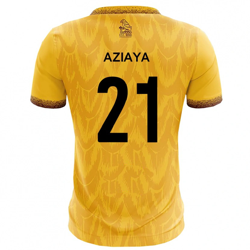 Danxen Damen David Aziaya #21 Gelb Braun Heimtrikot Trikot 2025/26 T-Shirt