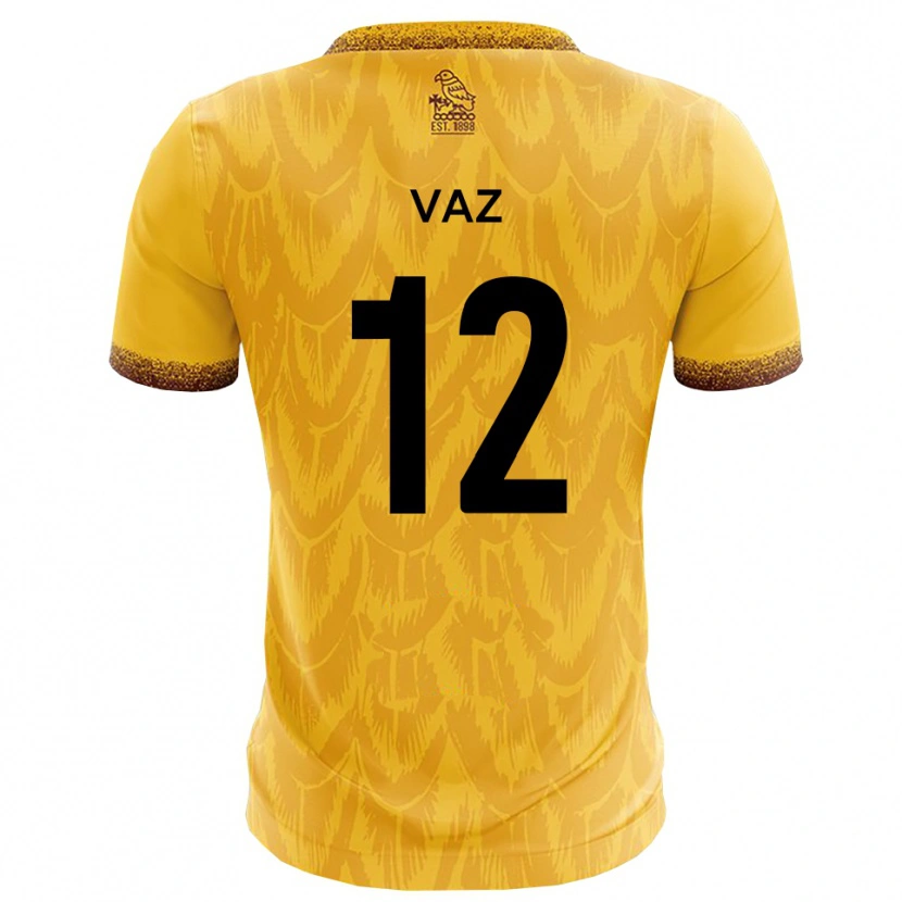 Danxen Damen Eduino Vaz #12 Gelb Braun Heimtrikot Trikot 2025/26 T-Shirt