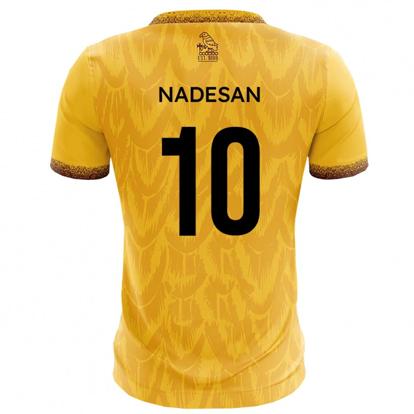 Danxen Damen Ashley Nadesan #10 Gelb Braun Heimtrikot Trikot 2025/26 T-Shirt
