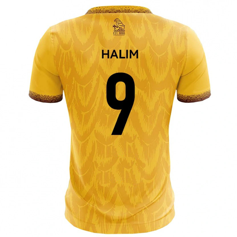 Danxen Damen Mehmet Halim #9 Gelb Braun Heimtrikot Trikot 2025/26 T-Shirt