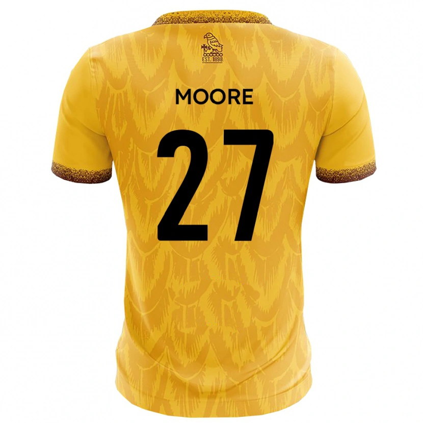 Danxen Damen Liam Moore #27 Gelb Braun Heimtrikot Trikot 2025/26 T-Shirt