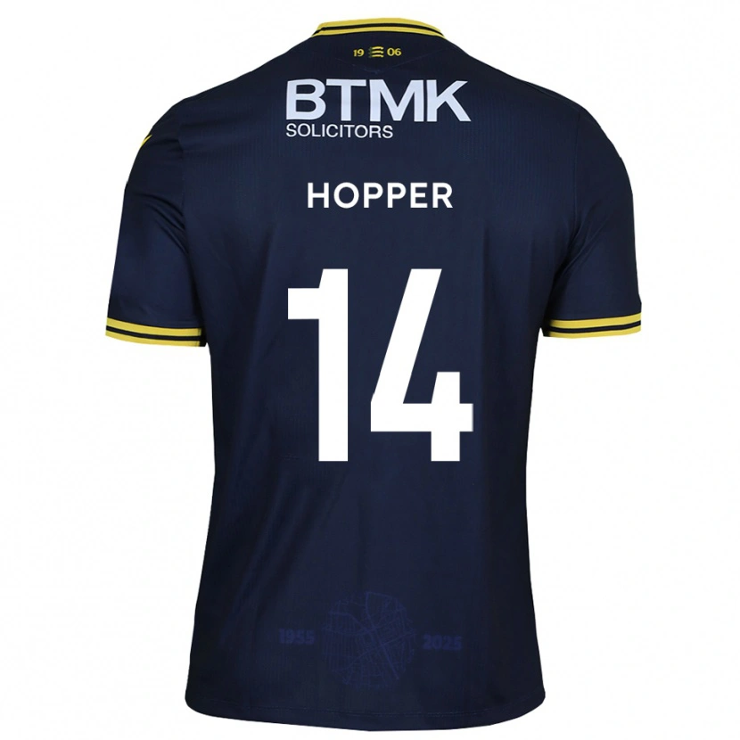 Danxen Damen Tom Hopper #14 Marine Gelb Heimtrikot Trikot 2025/26 T-Shirt