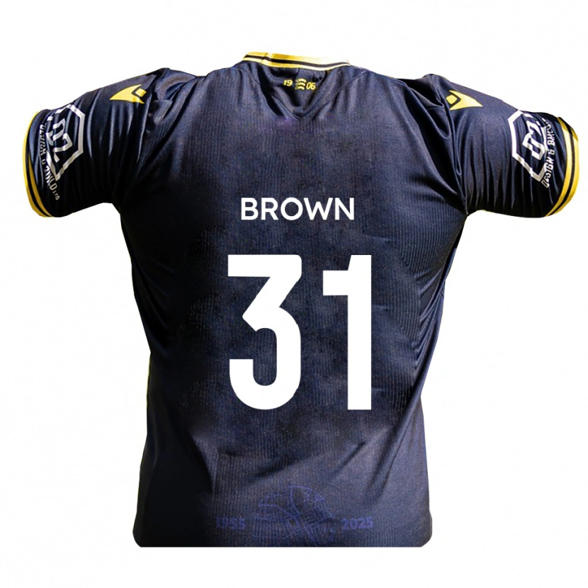 Danxen Damen Charlie Brown #31 Marine Gelb Heimtrikot Trikot 2025/26 T-Shirt