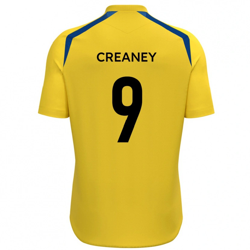 Danxen Damen Dan Creaney #9 Gelb Blau Heimtrikot Trikot 2025/26 T-Shirt