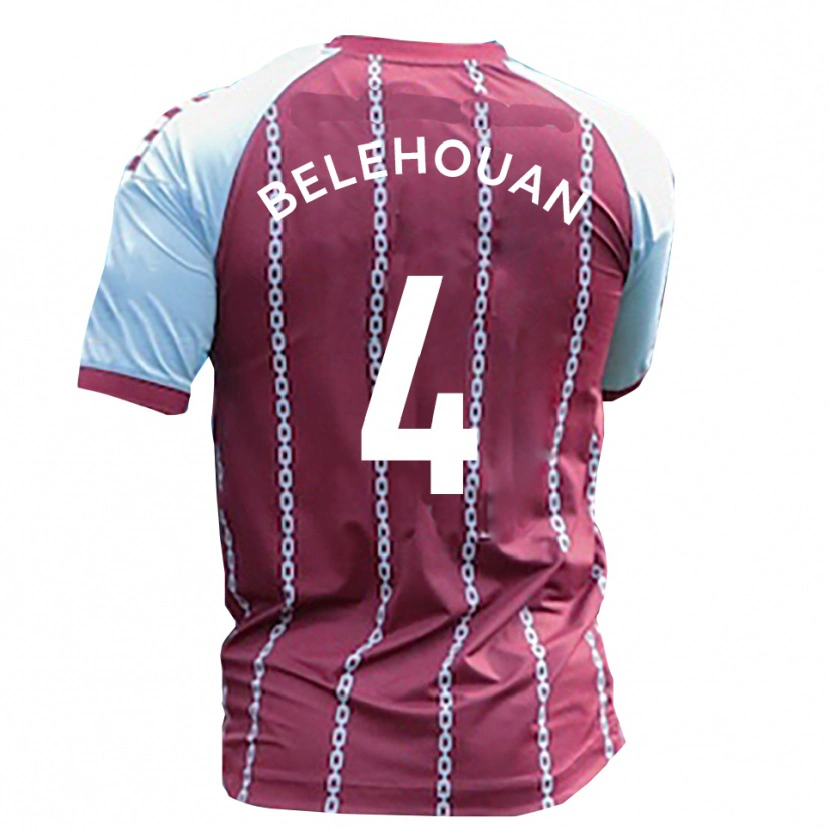 Danxen Damen Jean Belehouan #4 Himmelblau Rostrot Heimtrikot Trikot 2025/26 T-Shirt