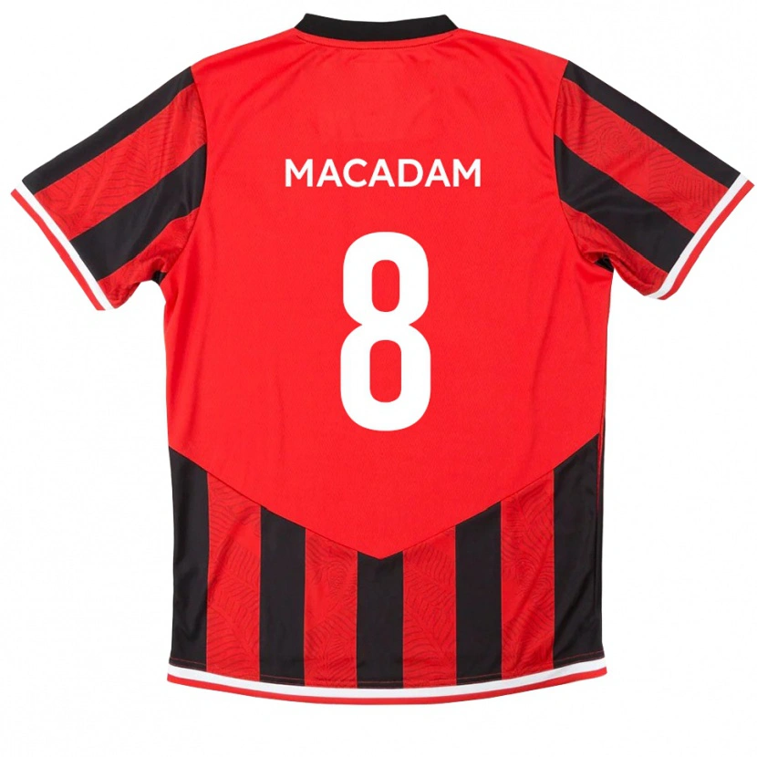 Danxen Damen Harvey Macadam #8 Rot Schwarz Heimtrikot Trikot 2025/26 T-Shirt