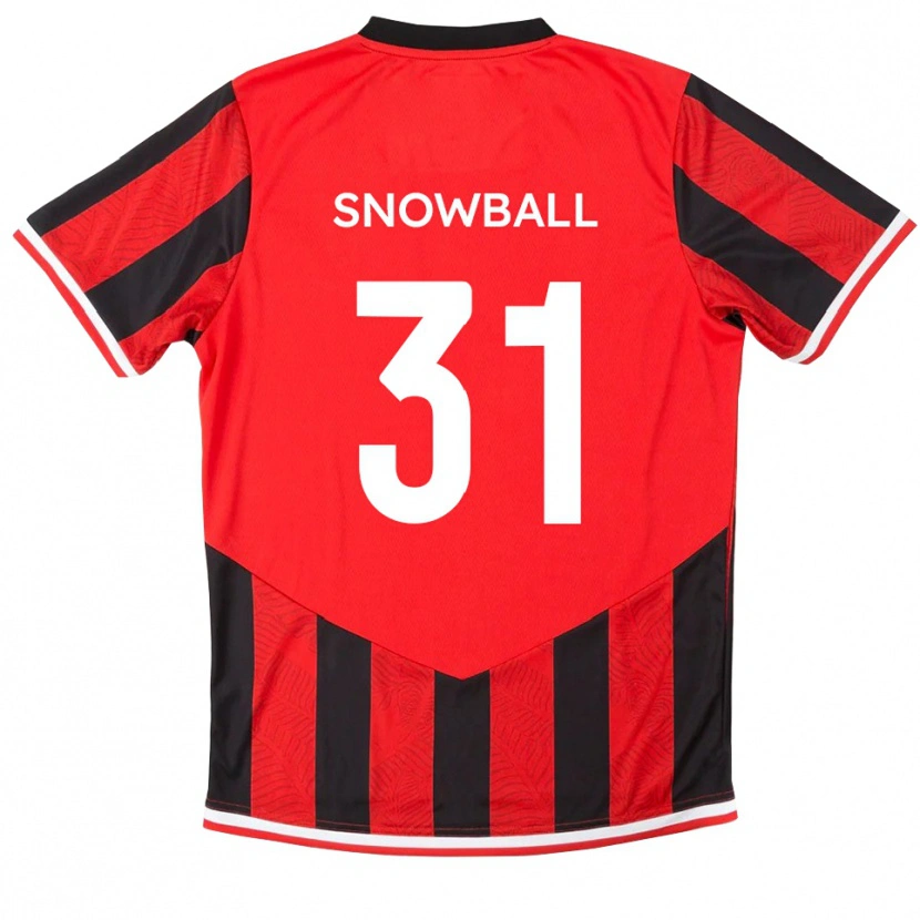 Danxen Damen Nathan Snowball #31 Rot Schwarz Heimtrikot Trikot 2025/26 T-Shirt