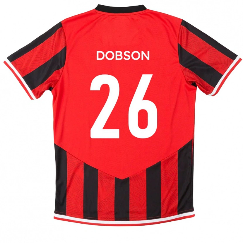 Danxen Damen Lennon Dobson #26 Rot Schwarz Heimtrikot Trikot 2025/26 T-Shirt