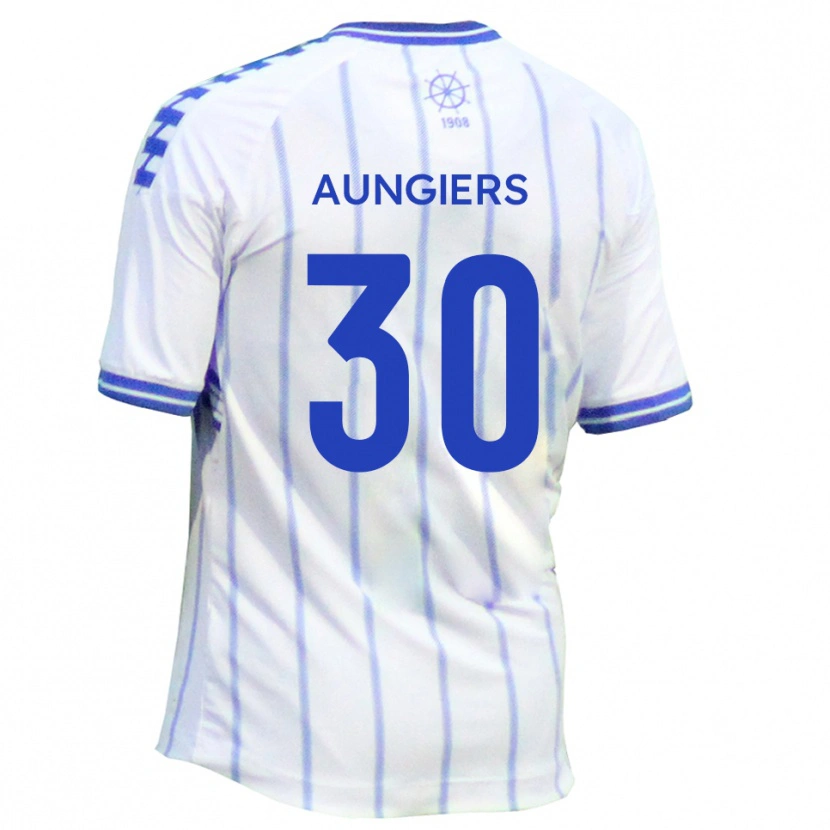 Danxen Damen Joe Aungiers #30 Weiß Blau Heimtrikot Trikot 2025/26 T-Shirt