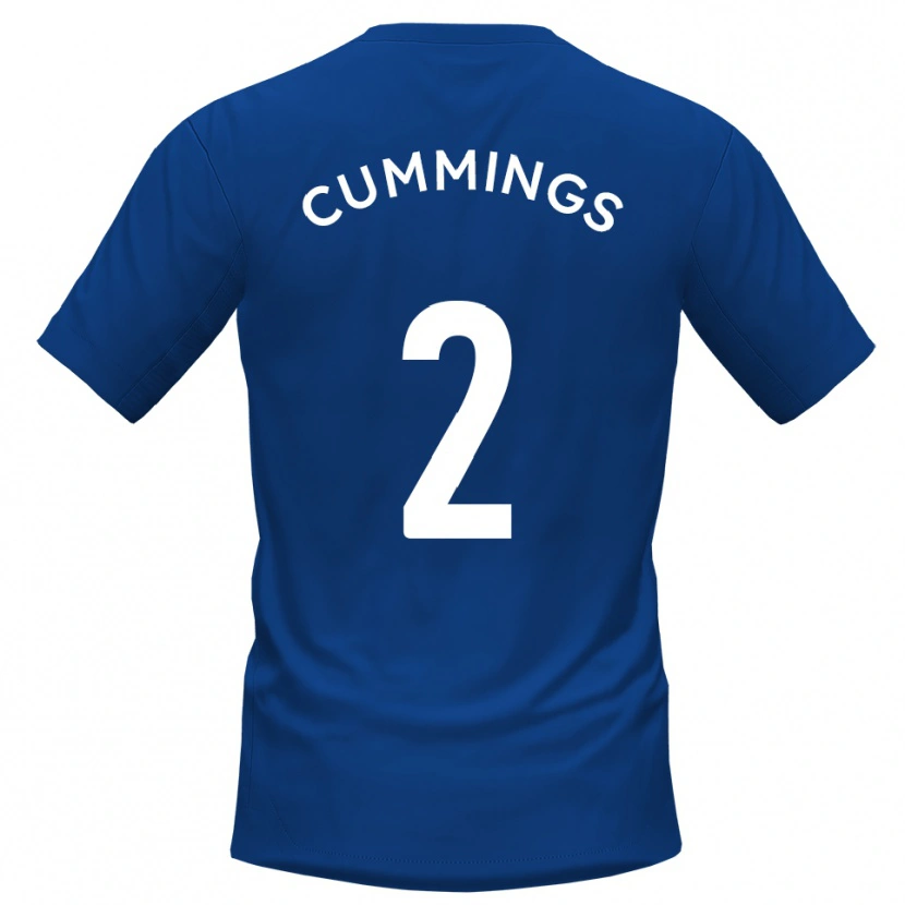 Danxen Damen Jo Cummings #2 Blau Weiß Heimtrikot Trikot 2025/26 T-Shirt