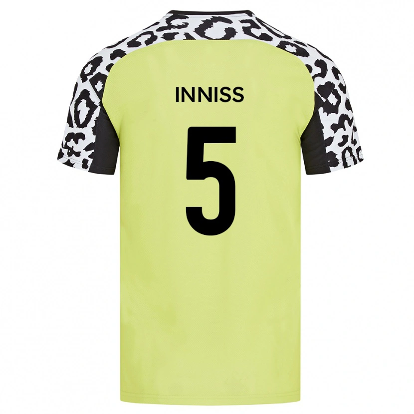 Danxen Damen Ryan Inniss #5 Fluoreszierendes Gelb Heimtrikot Trikot 2025/26 T-Shirt